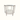 White Whicker Glass Top Table