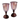 Vintage Purple Glass Hurricanes, Set of 2