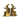 Golden Rabbit Bookends