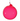 Deep Pink Bubblegum Glass Ornament - Jim Marvin Collection