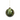 Green Watercolor Glass Ornament