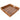 Rattan Square Serving Tray with Glass Insert